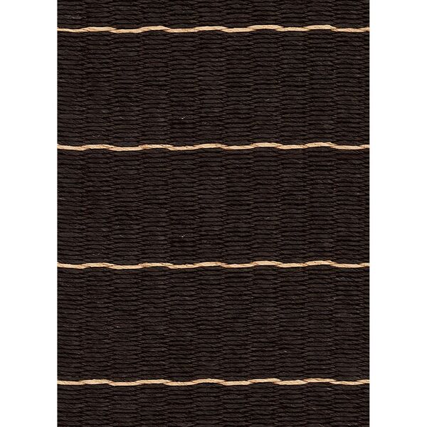 Line-teppe 140x200 Papirgarn/ Sort Naturfarget