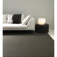 Line Carpet 170x240 Paper Yarn/ Black Natural