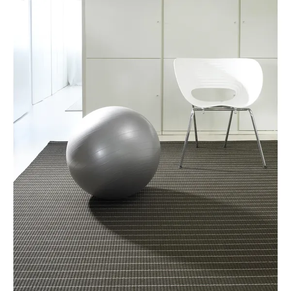 Line Carpet 170x240 Paper Yarn/ Black Natural