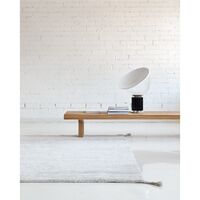 Uni Hand-knotted Wool Carpet 140 x 200 cm Ivory White