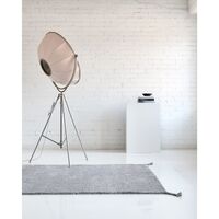 Uni Hand-knotted Wool Carpet 140 x 200 cm Light Gray
