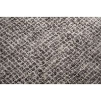 Grid Hand-knotted Wool Carpet 140 x 200 cm White/ Gray