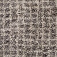 Grid Hand-knotted Wool Carpet 140 x 200 cm White/ Light Gray