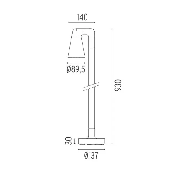 Flos Belvedere Spot F3 Outdoor Lighting Grey