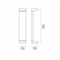 Flos Casting C 100 H 200 Outdoor Lighting White