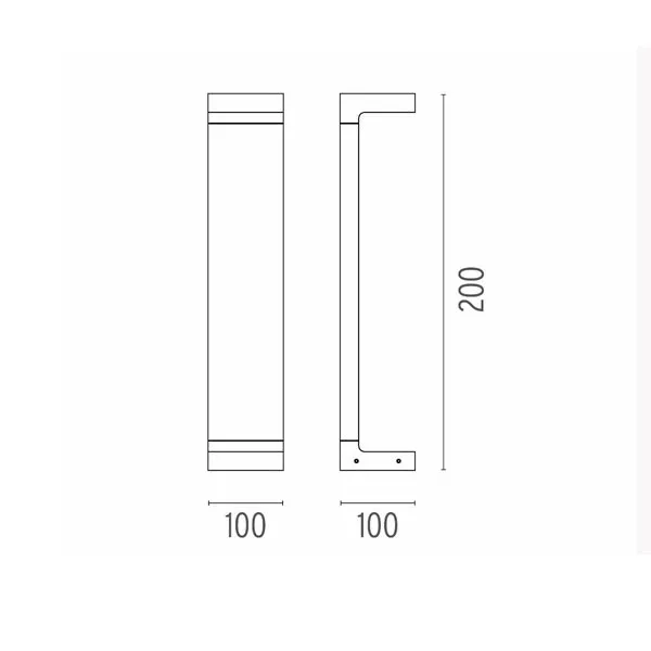Flos Casting C 100 H 200 Outdoor Lighting Grey