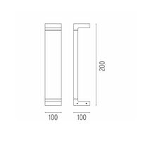 Flos Casting C 100 H 500 Outdoor Lighting White