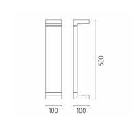 Flos Casting C 100 H 700 Outdoor Lighting Black