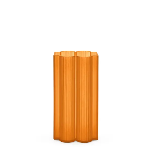 Okra Vase Tall Orange