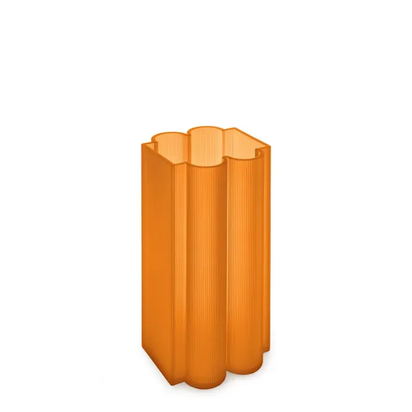 Okra Vase Tall Orange