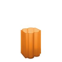 Okra Vase Low Orange