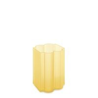 Okra Vase Low Yellow