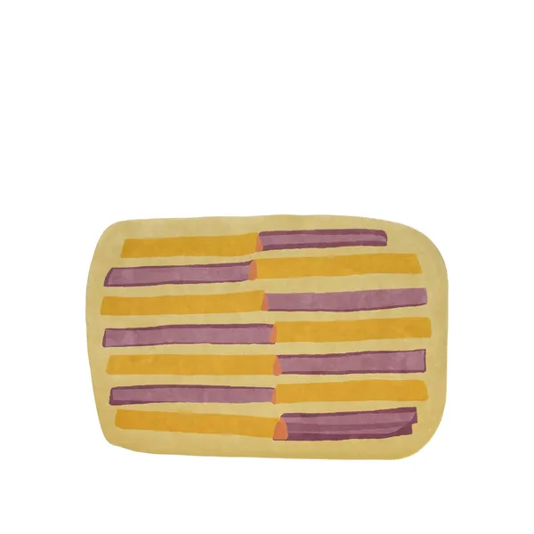 Parays Carpet 300x200 Yellow/ Purple