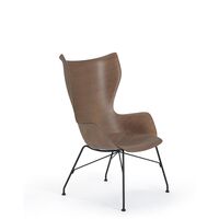 K/Wood Armchair Black/ Dark Veneer