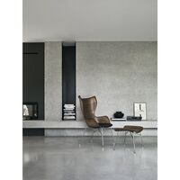 K/Wood Armchair Chrome/ Light Ash Wood