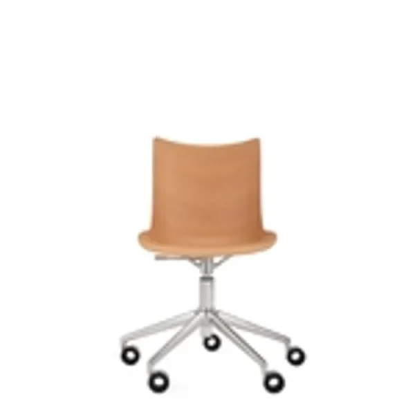 P/Wood Office Chair Chrome/ Light Wood
