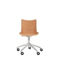 P/Wood Office Chair Chrome/ Light Wood