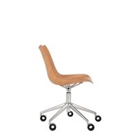 P/Wood Office Chair Chrome/ Light Wood