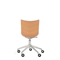 P/Wood Office Chair Chrome/ Light Wood