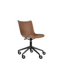 P/Wood Office Chair Black/ Dark Wood
