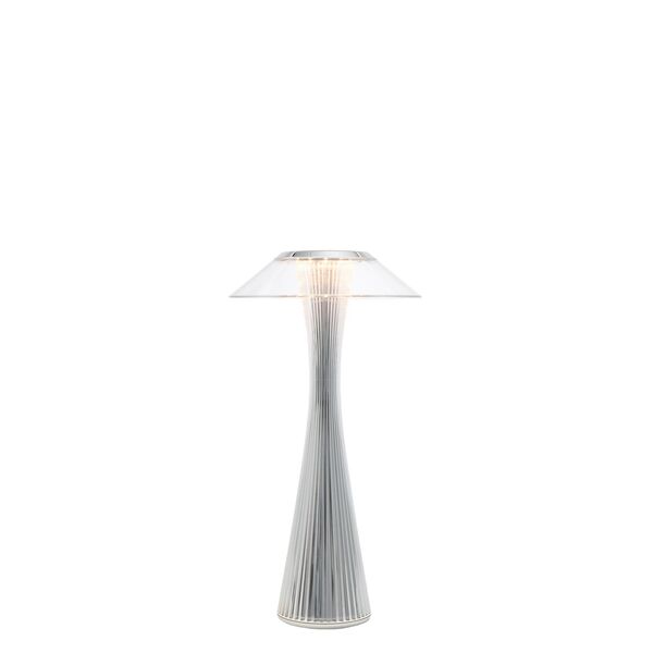 Space Tischlampe Chrom