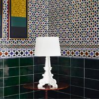 Bourgie Table Lamp White/ Gold