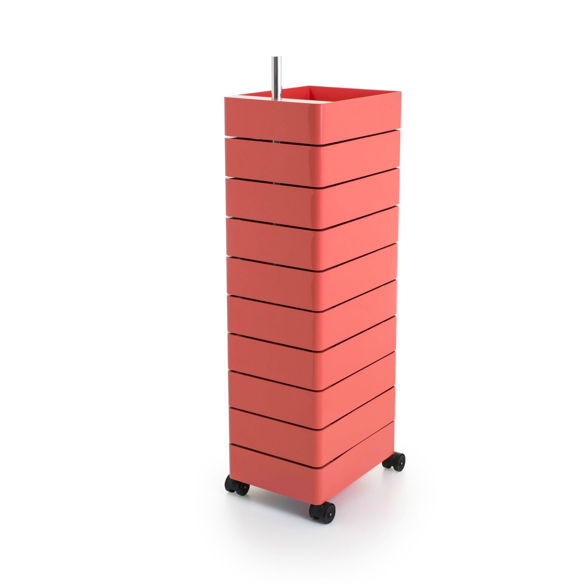 360 Container 10 Rullevogn Pink