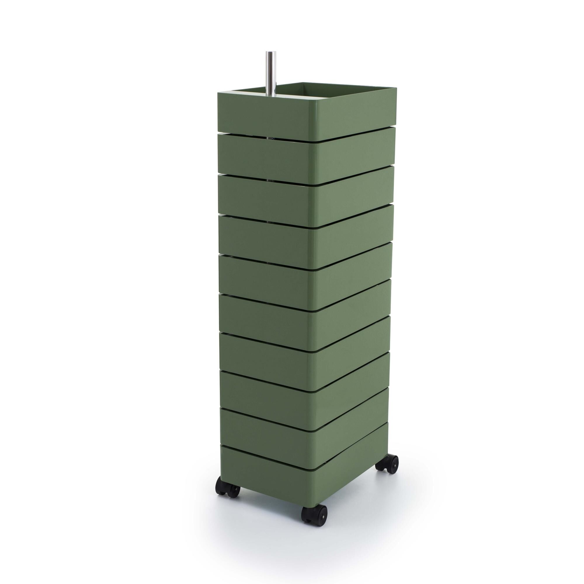360 Container 10 Rullevogn Grn