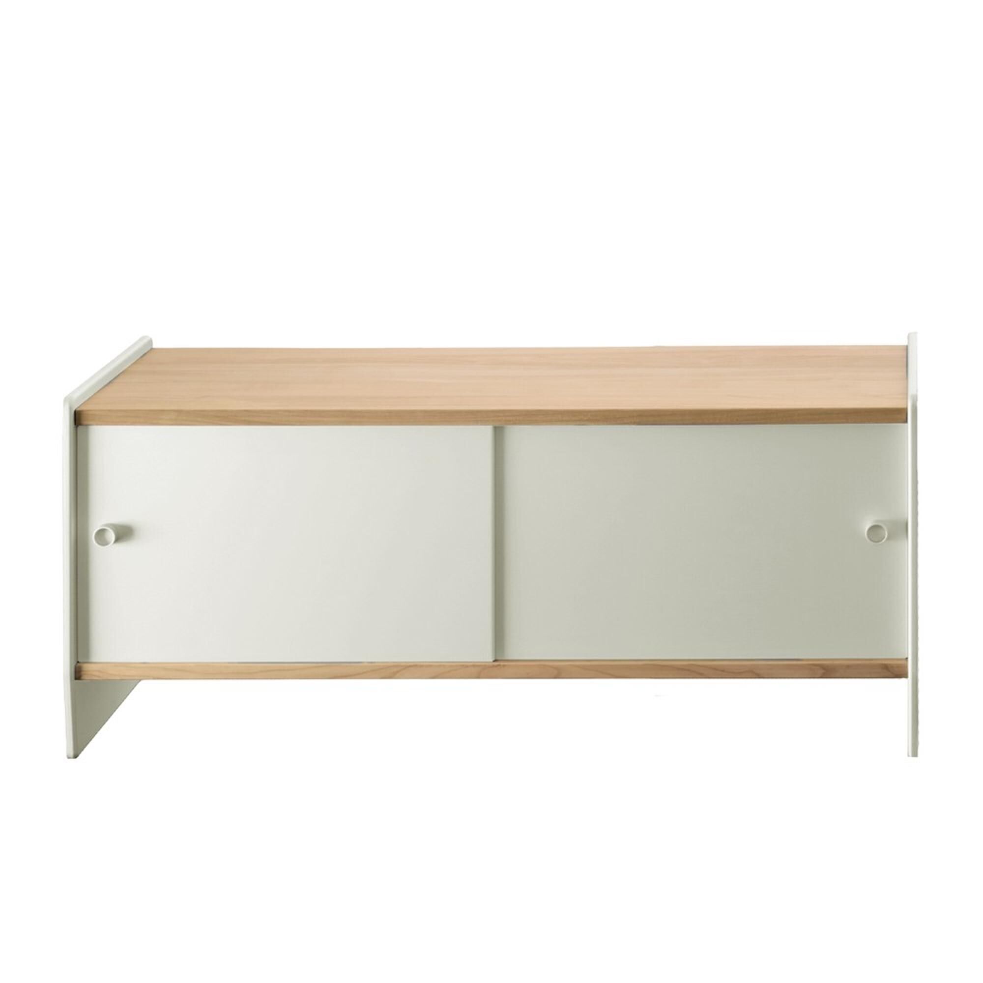 Theca Sknk Med Hylder 93x43x78 Aluminium/Natural Kirsebr Tr
