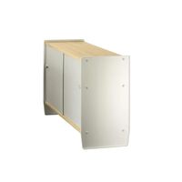 Theca Sideboard mit Regalen 93x43x78 Aluminium/ Kirsche