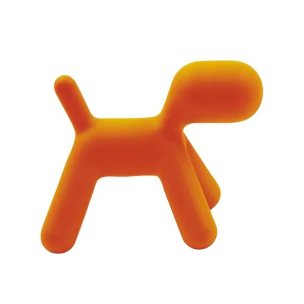 Puppy Abstractdog Stool Medium Orange