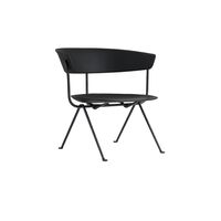 Officina Sessel Anthrazit/ Schwarz Leder