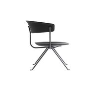 Officina Sessel Anthrazit/ Schwarz Leder