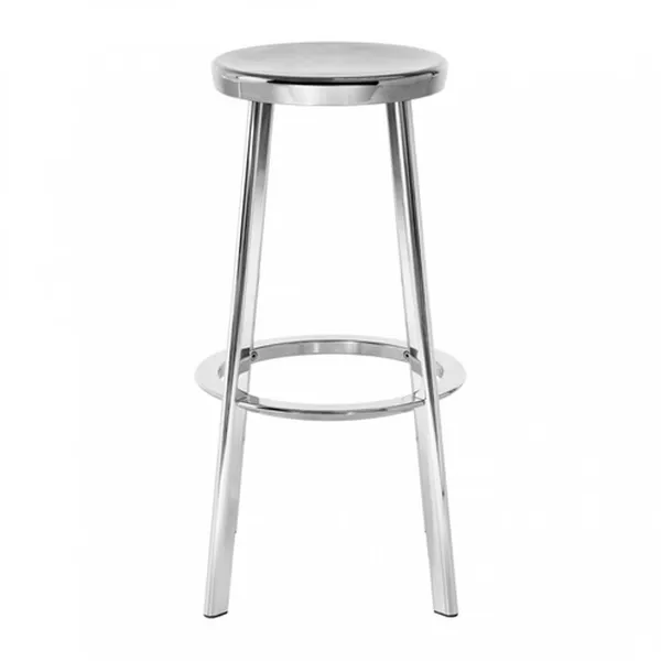 Deja-Vu Bar Stool High H76 Polished Aluminum