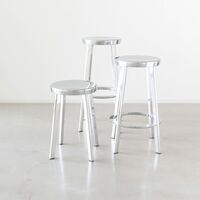 Deja-Vu Barhocker Hoch H76 Aluminium Poliert