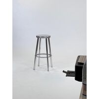 Deja-Vu Barhocker Hoch H76 Aluminium Poliert