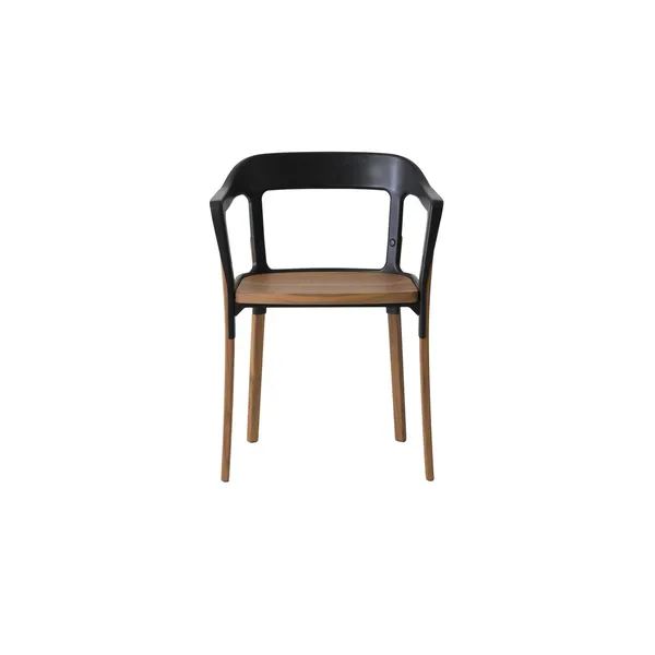 Steelwood Dining Chair Walnut/ Black