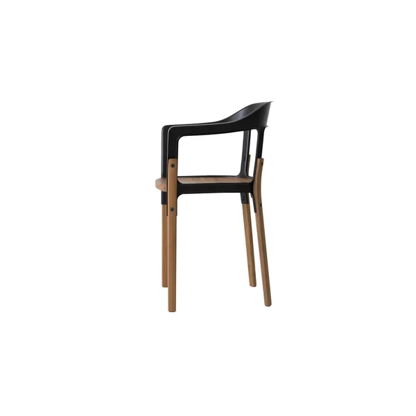 Steelwood Dining Chair Walnut/ Black
