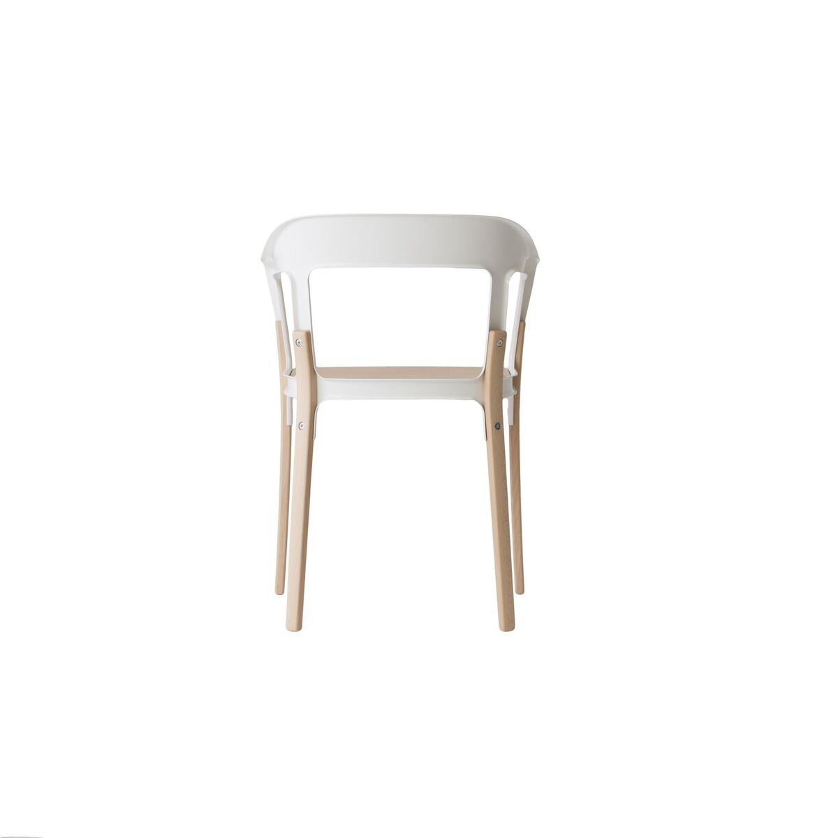Steelwood Eettafelstoel Naturel/ Wit