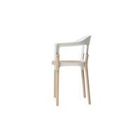 Steelwood Eettafelstoel Naturel/ Wit