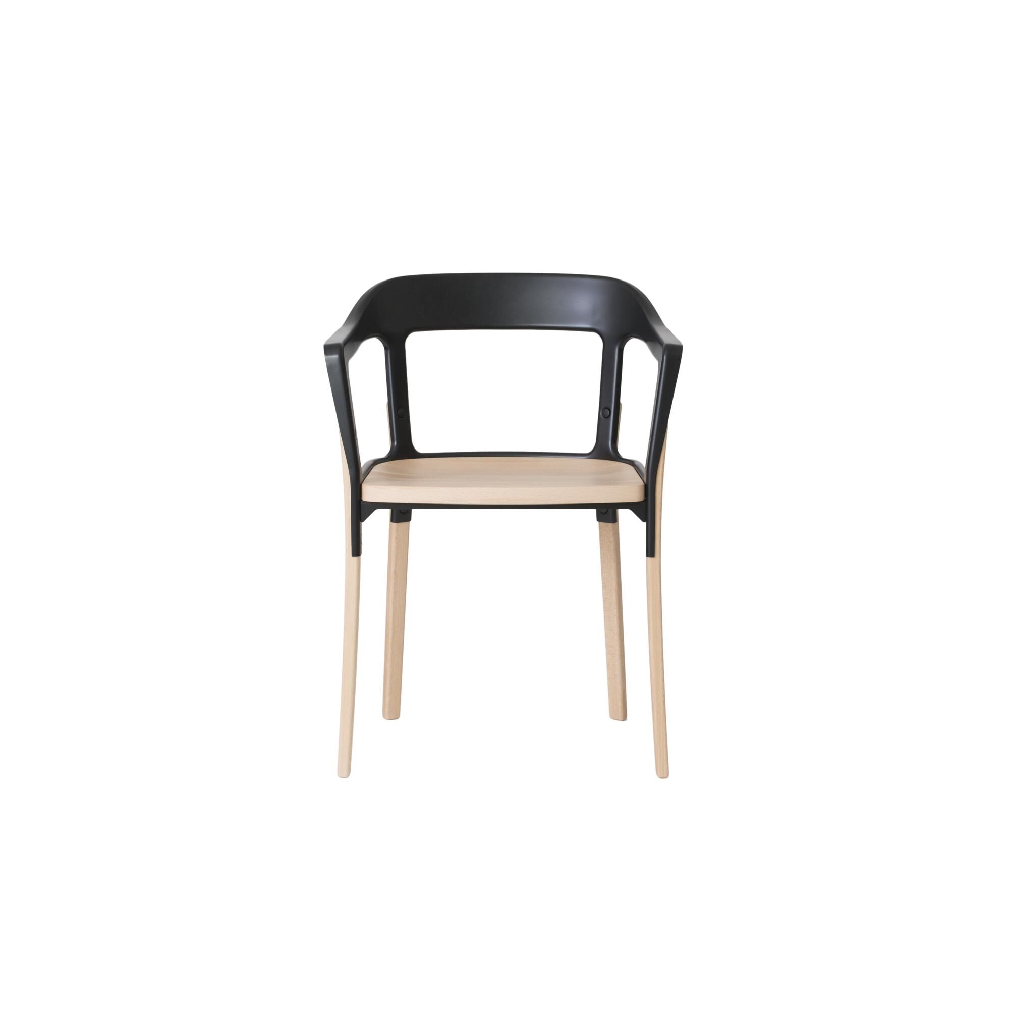 Steelwood Spisebordsstol Natural/Sort