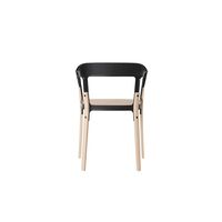 Steelwood Dining Chair Natural/ Black
