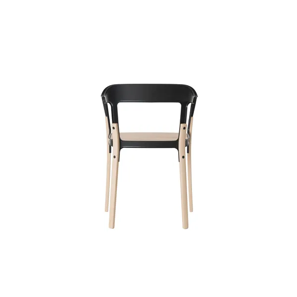 Steelwood Dining Chair Natural/ Black