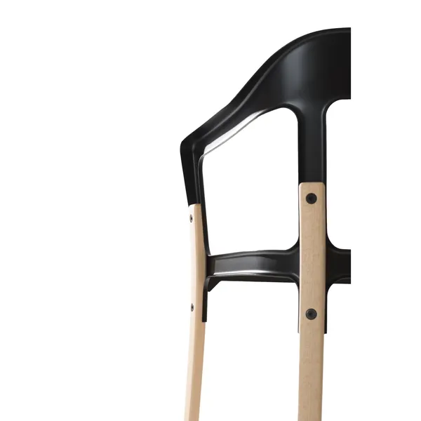 Steelwood Dining Chair Natural/ Black