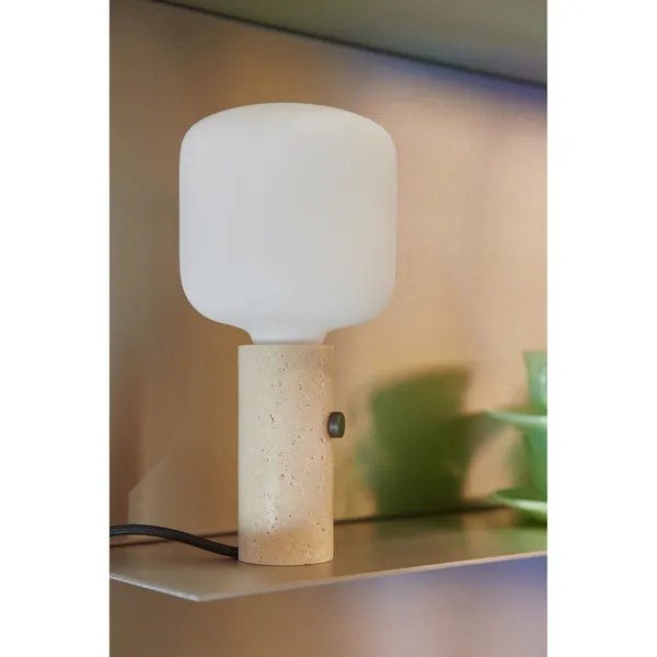 Core Pendant/ Table Lamp Cream Travertine