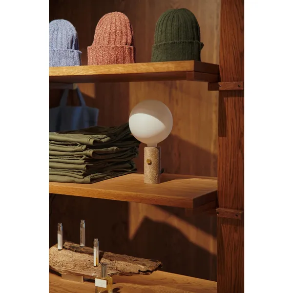 Core Pendant/ Table Lamp Cream Travertine