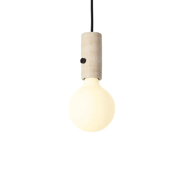 Core Pendant/ Table Lamp Cream Travertine