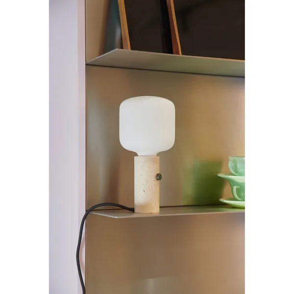 Core Pendant/ Table Lamp Cream Travertine