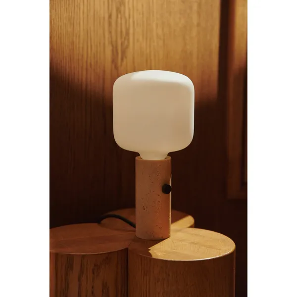 Core Pendant/ Table Lamp Cream Travertine