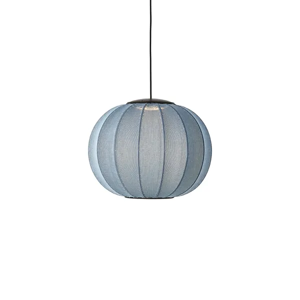 Knit-Wit Round Pendant Ø45 Blue Stone LED